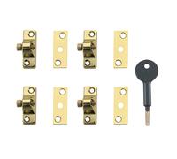 Yale Locks 8K118 Económico Ventana Cerradura Electro Latón Acabado Paquete De 4