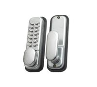 Yale Locks P-DL02-SC Botón Pulsador Cerradura Acabado Cromado Soporte Abrir Máx.