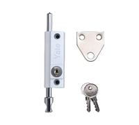 Yale Locks P124 Puerta Empuje Tornillo Acabado Blanco Visi YALP124WE