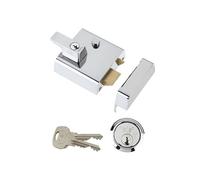 Yale Locks P2 Doble Seguridad Nightlatch 40mm Caja Acabado Cromado Visi YALP2C