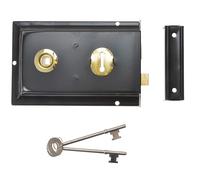 Yale Locks P334 Cerradura Acabado en Negro 156 x 104mm Visi YALP334BK