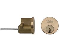 Yale Locks YAL6KP1109PB Cilindro de llanta de Repuesto, Apto para Puertas de 38-57 mm, Incluye 6 Llaves, Latón Pulido P, 6 Keys, Set de 6 Piezas