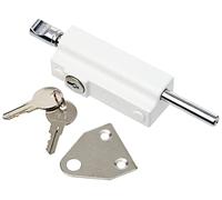 Yale Locks YALP124WE Bloqueo de Seguridad, Blanco, P-124 Door Pushbolt, Set de 6 Piezas
