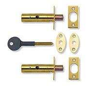 Yale Locks YALP2PM444PB Cerradura de Seguridad, latón, Pack de 2
