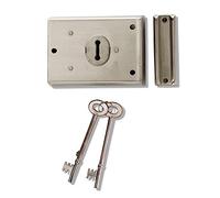 Yale Locks YALP402GRY Bloqueo para Llantas, Adecuado internas, cobertizos y Puertas, Gris, 105 x 70 mm (4 x 3 Inch)