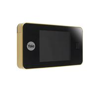 Yale Mirilla electrónica Digital 45-0500-1432-00-02-01, latón, Vista en Vivo, ángulo de visión de 105°, reemplaza la Mirilla de Puerta mecánica