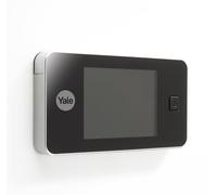 Yale Mirilla Electrónica Digital Yale 45-0500-1432-00-60-01, Plata, Vista en Vivo, Cámara de Alta Calidad, Ángulo de Visión de 105°, Reemplaza la Mirilla de Puerta Mecánica