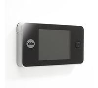 Yale Mirilla electrónica Digital Yale 45-0500-1432-00-6011, latón, Vista en Vivo, ángulo de visión de 105°, reemplaza la Mirilla de Puerta mecánica
