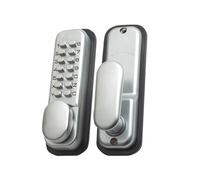 Yale P-DL02-SC Cerradura de Puerta sin Llave, Cromo, 8000 Combinaciones