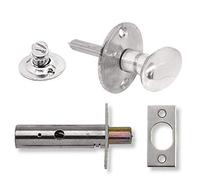 Yale P-M44T-CH - Perno de Seguridad para Puerta con Giro de Pulgar, Seguridad estándar, empaquetado Visi, Apto para Puertas batientes y de Madera, Cromado, 1 Unidad