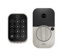Yale Security Assure Lock 2 - Cerrojo de seguridad, cerradura inteligente de níquel satinado para puerta de entrada sin llave con teclado conectado Z-Wave para entrada de código, YRD450-ZW2-619