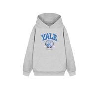 Yale University Sudadera unisex gris con capucha con logotipo de Yale | Sudadera de manga larga | Ropa universitaria casual para hombres y mujeres, gris, XXL