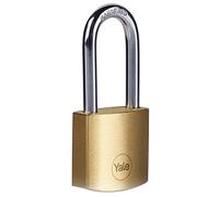 Yale Y110B/30/132/1 - Candado latón 30 mm 3 llaves antirrobo seguridad para taquilla, caja de herramientas, armario | candado antirrobo para taquilla puerta garaje