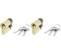 Yale Y53010LT- Cilindro YL5 30x10, Latón (Paquete de 2)