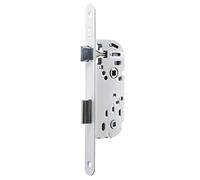 Yale Y53R-A50/B/SC Y53R-A50/B/SC-Cerradura de embutir de Eje 50 mm, 135 mm, Reversible, con puño Redondo, para Cuarto de baño y Aseo, Color Blanco, Axe 50mm