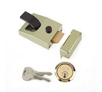 YALE YALP89BLX Pestillo, Alta Seguridad con Bloqueo automático, Brass with Brass Cylinder, 60mm, Set de 20 Piezas