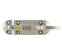 YALE YALY600120 Perno Combinado, 150 mm, 1 Unidad, Ideal para Uso en cobertizos y Puertas, Plata