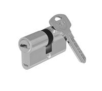 Yale DB 40X45 NI YC1000+ -Cilindro de Cerradura Desmontable (40 x 45 mm, 6 pasadores, Exterior, Interior, Puerta de Entrada, 4 Llaves Reversibles, niquelado, níquel