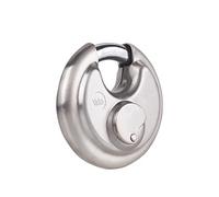 Yale candado acero inoxidable cuerpo 70×70 mm 3 llaves doble cierre alta seguridad exterior EN12320