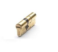 Yale, YL63030LTDE, Cilindro de Seguridad, YL6 DS, Doble Embrague, Leva Larga, Llave - Llave, Latonado, 30 x 30 mm