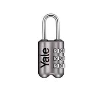 Yale YP2/23/128/1G Candado de Viaje Combinado, Gris, 23 mm