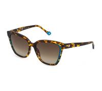 Yalea gafas de sol unisex sya028n, color marrón brillante havana/amar