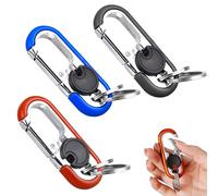 YaLiyA 2 Piezas Llavero Multifunción para Coche, Antipérdida Con Dobles Herramientas al Aire Libre, Aleación de Zinc