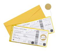 YALiya 2 Piezas Tarjeta viaje sorpresa | Idea de regalo original personalizado | Incluye tarjeta rasca personalizable divertida | Regalo viaje sorpresa | Tarjeta de embarque para viajeros