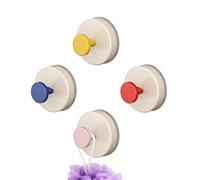 YALiya 4 Piezas Ganchos Ventosa, Extra Fuerte Colgador toallas, Colgador Toalla Baño Sin Perforar, Fáciles de Instalar, con Ventosa de Succión Potente, Ideal Para Accesorios Baño y Cocina en el Hogar