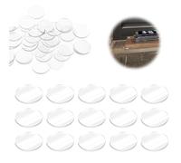 YALiya 40 Piezas Lagrimas Silicona Adhesivas, 25mm Almohadillas Parachoques Transparentes, Topes Elásticos, Resistente y Duradero, para Gabinetes, Mesa, Silla, Pequenos Electrodomesticos