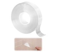 YALiya Cinta Doble Cara Extrafuerte, 3M×3CM Cinta Americana Transparente, Cinta Adhesiva Impermeable, Versátil y Duradero, para Pegar Pósters, Fijar Alfombras, Pegar Artículos
