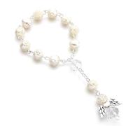 YALiya Colgante de Angel de la GGuarda para Espejo, Collar de Rosario para Automóvil, Rosario de Coche para Espejo Retrovisor, Amuleto de Suerte para el Interior del Coche