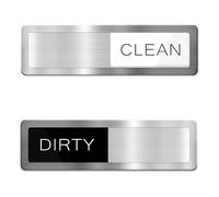 YALiya Limpio/Sucio Placa Deslizante, Clean Dirty Dishwasher Sign Lavavajillas, Imán Signo Cartel Lavavajillas Accesorios de Cocina, Imán Lavavajillas Utensilios de Cocina