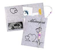YALiya Porta Documentos para Bebes, Portadocumentos Bebe, con Banda de Goma, Funda Premium para Cartilla de Maternidad, para Historiales Médicos, Imágenes de Ultrasonido, Registros de Vacunación
