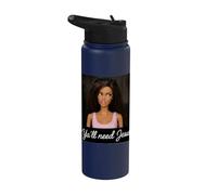 Y'all Need Jesus Funny Girls Meme Saying Christian Stainless Steel Insulated Water Bottle