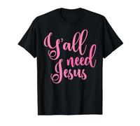 Ya'll Need Jesus Pascua Familia Hombres Mujeres Niñas Niños Linda Diversión Camiseta gráfica económica, Hombre, Negro, L