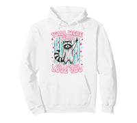 Yall were Feral But I Low Key Love You Funny Raccoon Teacher Sudadera con Capucha