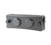 Yallmie 5.1m Tendedero Retractil Ajustable, Tendedero Retractable Acero Inoxidable Cuerda Retractil Pared, Cuerda para la Ropa Retráctil para Balcón, Lavanderías Carga de 20Kg (Doble Línea Gris)