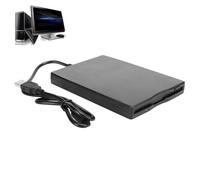 Yallmie Lector de disquetes USB de 3.5 pulgadas, unidad de disquete USB de 1.44 Mb, lector de disquetes portátil para Windows 98Se / 7/8 / Me / 2000 / XP Vista, Pc, Os8.6 o superior