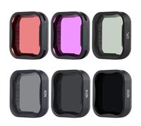 YALLSAME Filtro ND/Dive para GoPro Hero 7 6 5 con ND8/16/32 CPL Color Magenta Rojo Set Ideal para Fotografía de Día Estándar y Snorkeling Juego de filtros de lentes Accesorios para GoPro 5 6 7