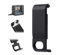 YALLSAME Puerta lateral de aluminio para héroe 11 10 9 negro tapa de batería reemplazo fácil carga ideal para vlog, entrevistas, grabación continua, reparación accesorios de cámara para GoPro 9 10 11