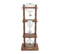 Yama Glass YAMCDM8CBR - Cafetera de infusión en frío, marco marrón, madera