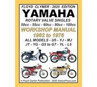 YAMAHA 1962-1976 ROTARY VALVE SINGLES ALL MODELS 50cc - 55cc - 60cc - 80cc - 100cc WORKSHOP MANUAL