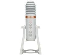 Yamaha AG01 Micrófono Condensador USB Live Streaming, Grabación y Reproducción de Audio de Alta Resolución, para Windows, Mac, iOS y Android, en Blanco