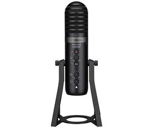 Yamaha AG01 Micrófono Condensador USB Live Streaming, Grabación y Reproducción de Audio de Alta Resolución, para Windows, Mac, iOS y Android, en Negro