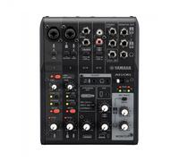 Yamaha AG06MK2 Mezclador de Transmisión en Vivo de 6 Canales con Interfaz de Audio USB, para Windows, Mac, iOS y Android, en Negro