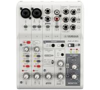 Yamaha AG06MK2 Mezclador de Transmisión en Vivo de 6 Canales con Interfaz de Audio USB, para Windows, Mac, iOS y Android, en Blanco