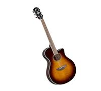 YAMAHA APX600FM Guitarra Electroacústica - Tapa de Arce Flameado, Cuerpo delgado Thinline, Escala 25”, Previo System 65, EQ, Afinador Integrado - Tobacco Brown Sunburst