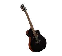 YAMAHA APX600M Guitarra Electroacústica - Acabado Mate, Cuerpo delgado Thinline, Escala 25”, Tapa Maciza, Previo System65 con EQ y Afinador - Smokey Black