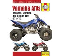 Yamaha Atvs Banshee, Warrior and Raptor 350 '87 to '10 (Haynes Service & Repair Manual)